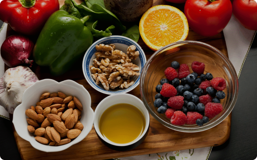 Top anti-inflammatory foods rich in antioxidants like turmeric, avocado, and nuts