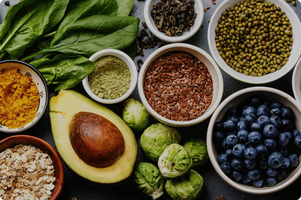 Top anti-inflammatory foods rich in antioxidants like turmeric, avocado, and nuts