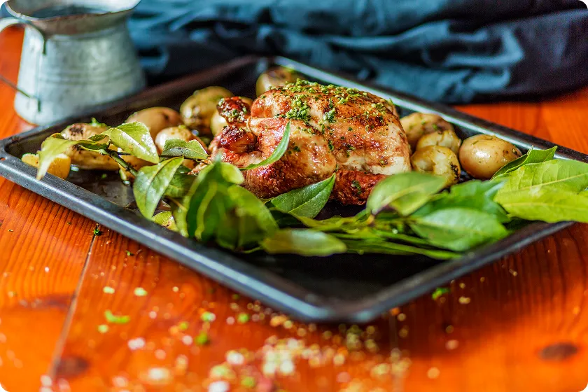 Cooking tips graphic supporting flavorful high protein meals preparation.