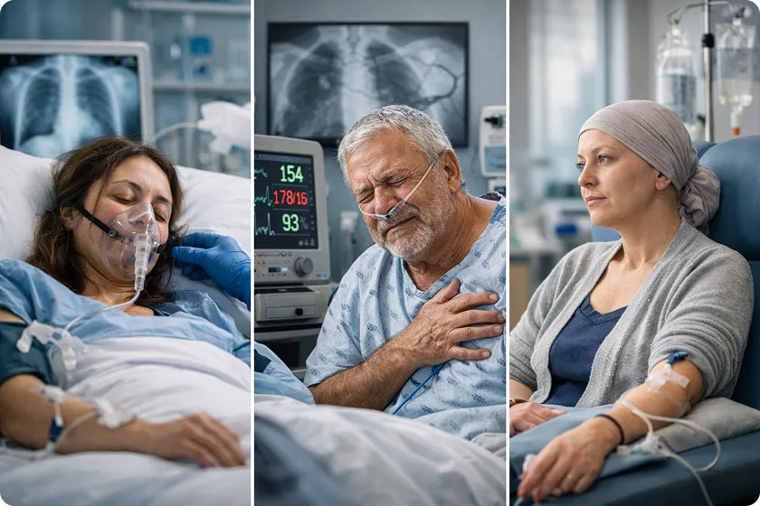 A doctor discussing a patient’s lupus nephritis stages and complications, emphasizing the importance of early detection in managing the risk of lupus-related kidney damage and other severe conditions.