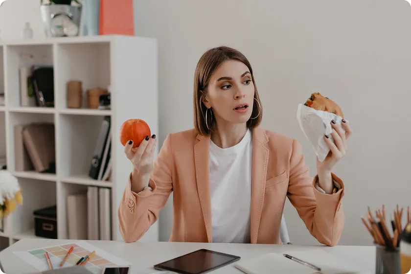 A professional deciding what to eat when you have no appetite.