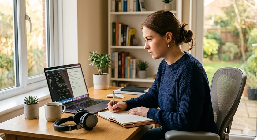 Digital detox boosting focus and attention span by eliminating phone distractions.