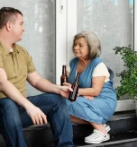 Elderly woman offered beer, questioning does alcohol age you