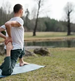 natural back pain relief back exercises for seniors stretching outdoors for flexibility
