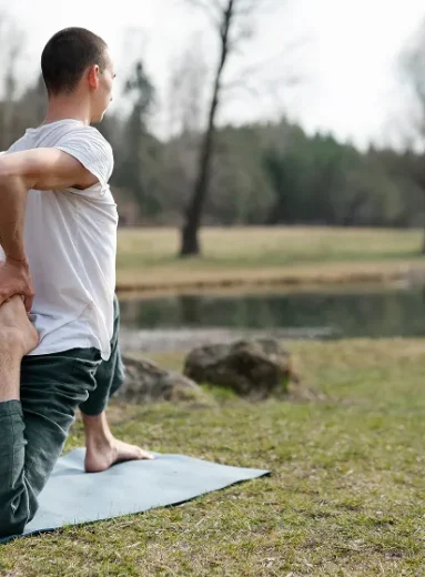 natural back pain relief back exercises for seniors stretching outdoors for flexibility