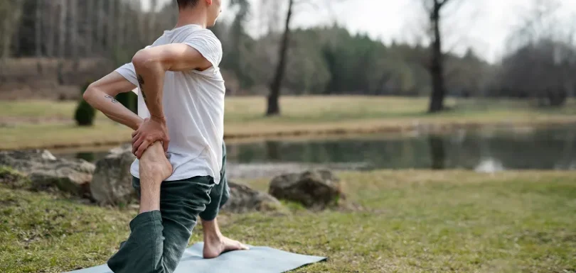 natural back pain relief back exercises for seniors stretching outdoors for flexibility
