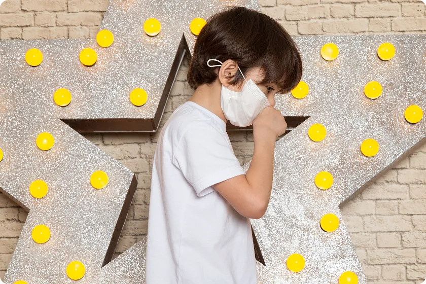 Man using nasal spray for relief from dust allergy and dust mite symptoms.