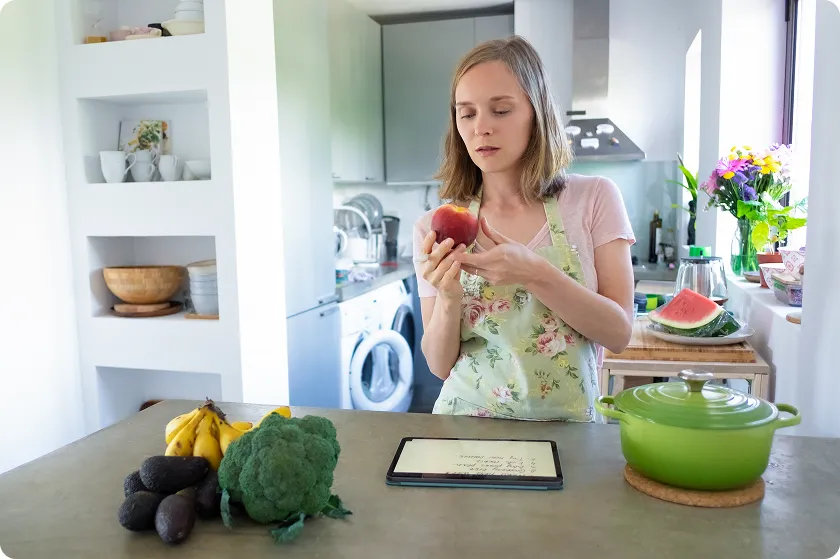 Couple handling 3D printing filament, not a heart healthy food list.