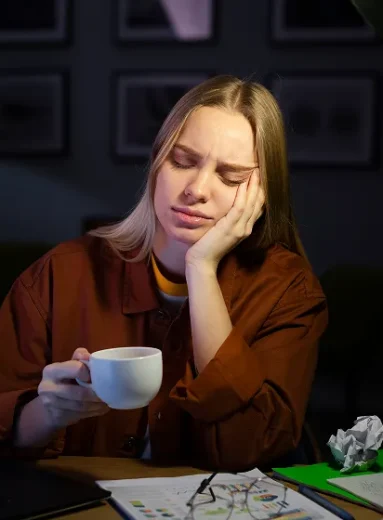 4 Man experiencing exhaustion with signs of exhaustion vs fatigue discomfort