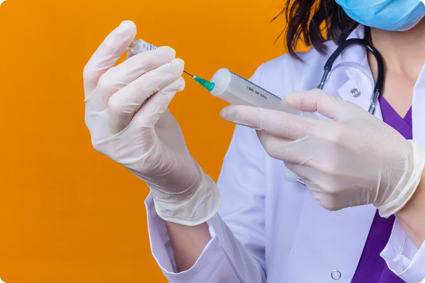 Medical team discussing Forteo pen instructions for patient treatment