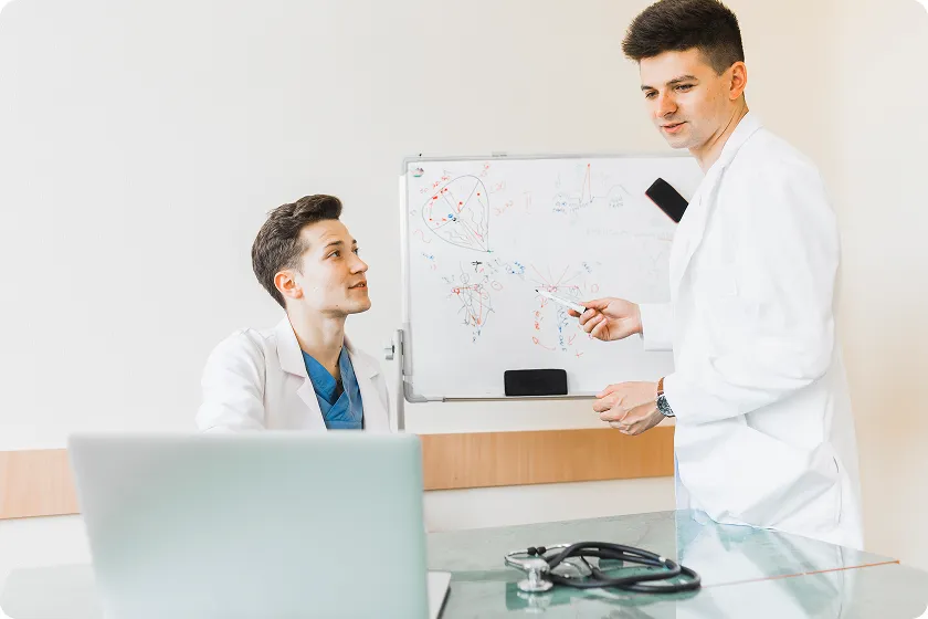 Patient reviews medication to advocate for yourself during cancer treatment.
