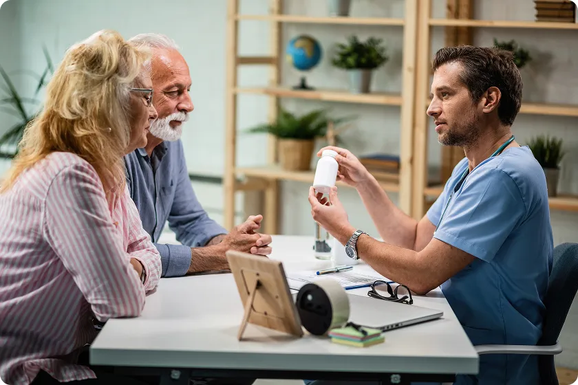 Doctor discusses migraine myths and migraine triggers with older patients.