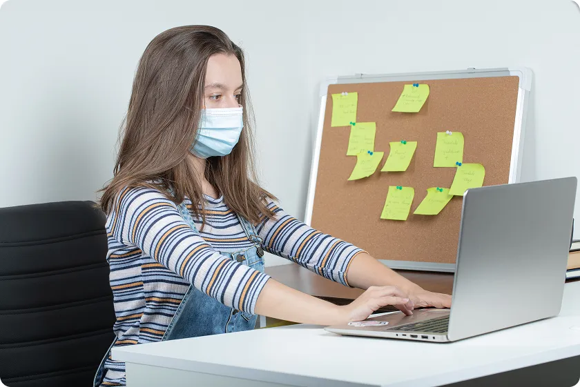 Overwhelmed worker confronts hustle culture and disability while managing fatigue.