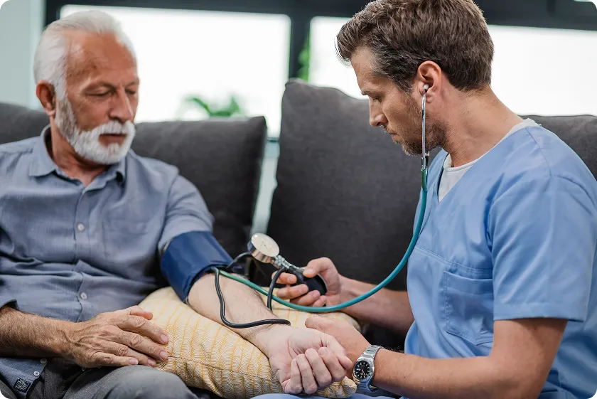 Couple learning about Wegovy heart health and semaglutide cardiovascular benefits